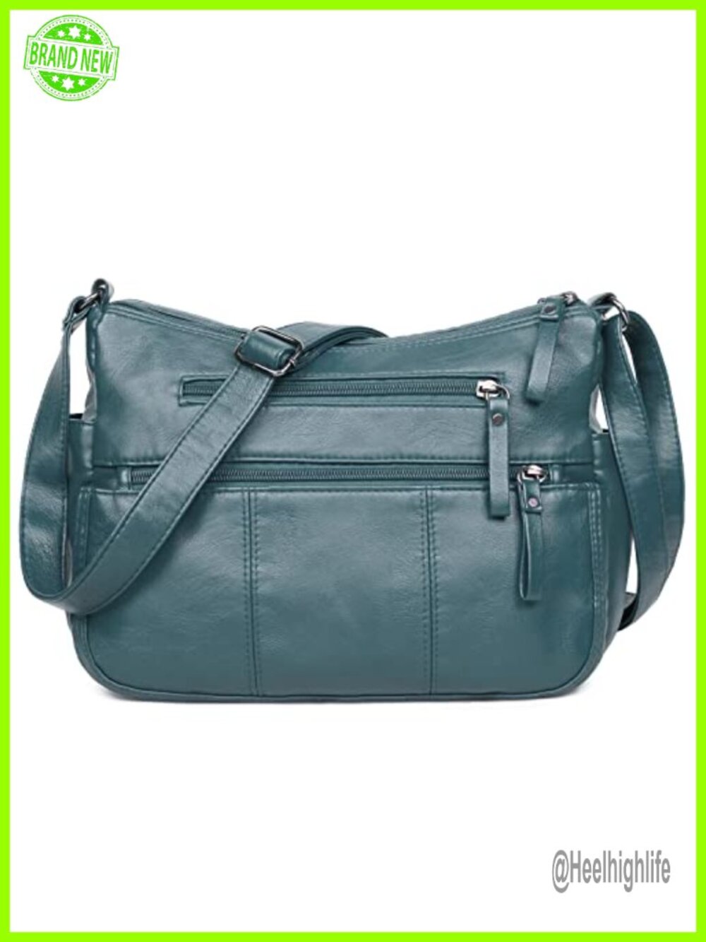 Soft PU Leather Crossbody Shoulder Bag Lightweight Travel Purse